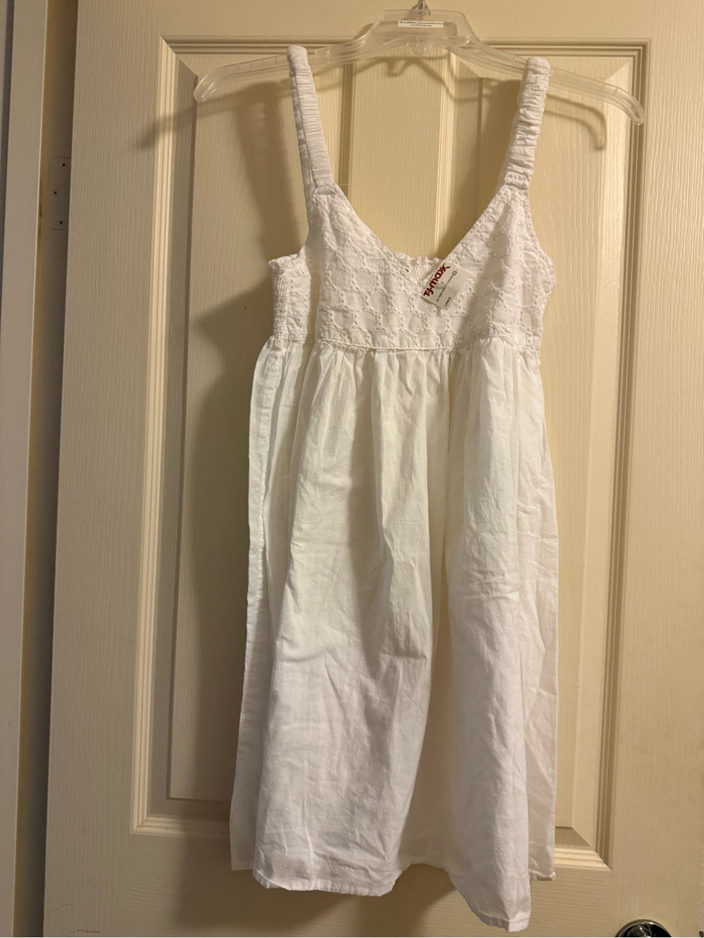 White Cotton Eyelet Sundress